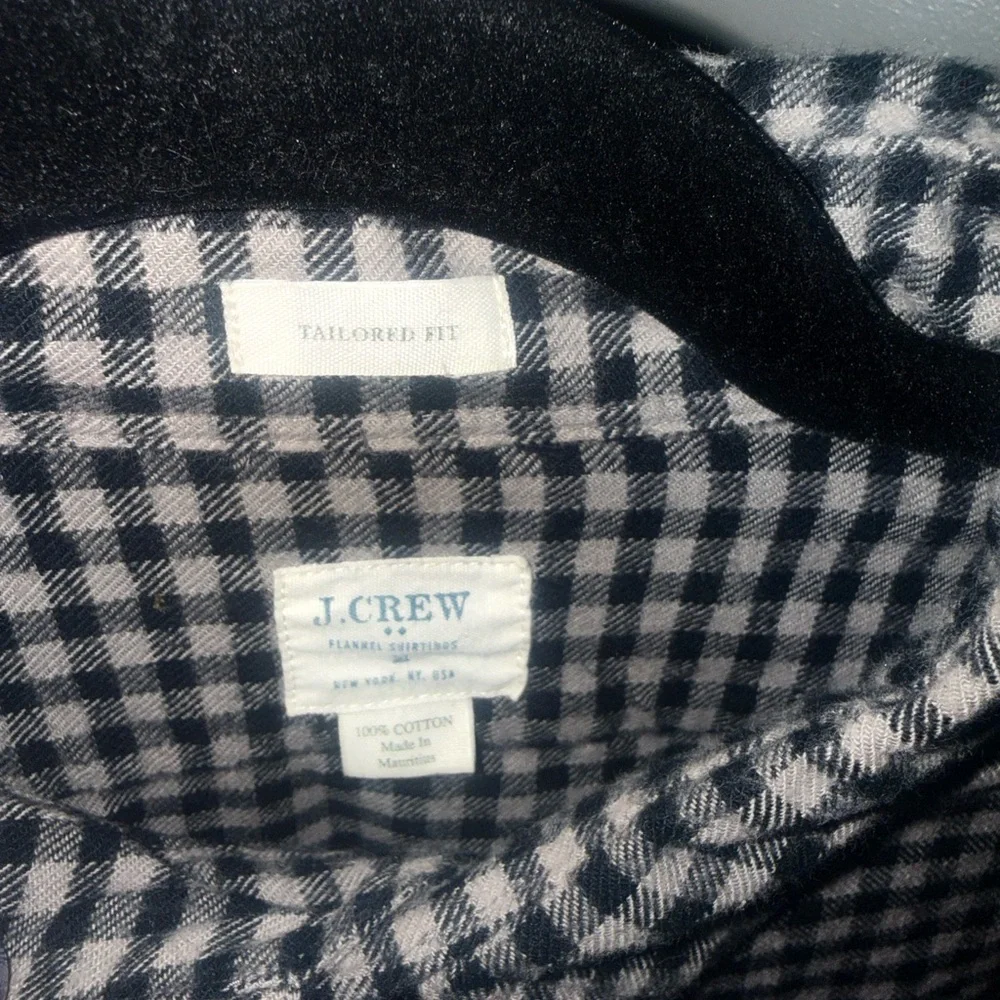 J. Crew Checkered Flannel Shirt Size M 100% Cotton